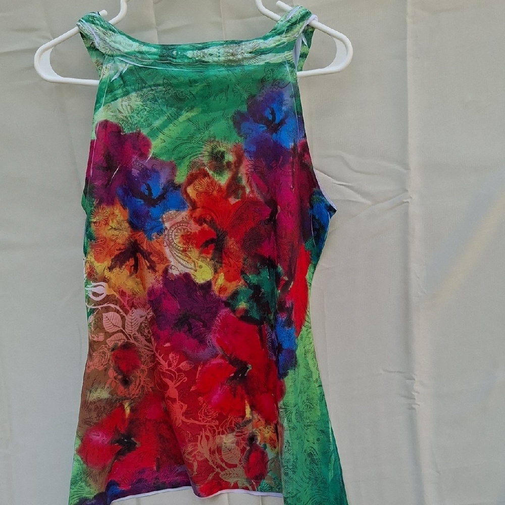 Susan Lawrence Multicolor Abstract Tank Top - Picture 5 of 5